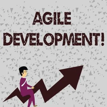Word writing text Agile Development. Business concept for alliance between 스톡 일러스트