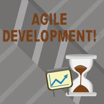Word writing text Agile Development. Business concept for alliance between 스톡 일러스트