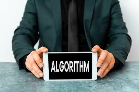 Word writing text Algorithm. Business concept for a method or set of rules for Stockfoto's