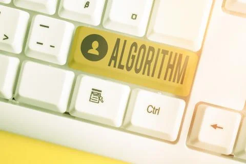 Word writing text Algorithm. Business concept for a method or set of rules for 스톡 사진
