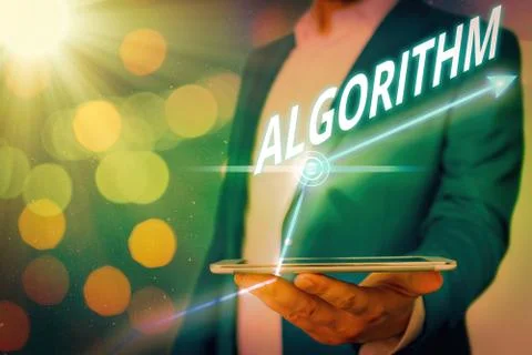 Word writing text Algorithm. Business concept for procedure for solving a 写真素材