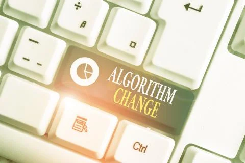 Word writing text Algorithm Change. Business concept for change in procedure Foto stock