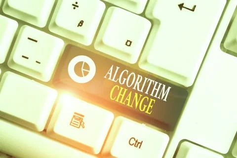 Word writing text Algorithm Change. Business concept for change in procedure 写真素材