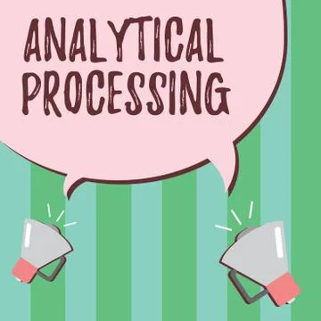 Word writing text Analytical Processing. Business concept for easily View Wri Illustrazione stock