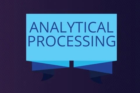 Word writing text Analytical Processing. Business concept for easily View Write Illustrazione stock