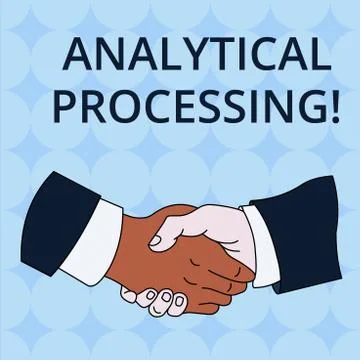 Word writing text Analytical Processing. Business concept for easily View Write Illustrazione stock