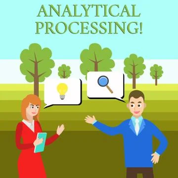 Word writing text Analytical Processing. Business concept for easily View Write Illustrazione stock