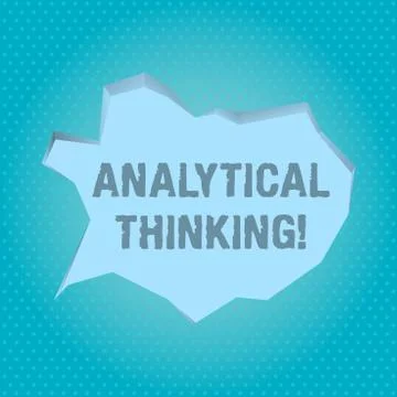 Word writing text Analytical Thinking. Business concept for break down complex 스톡 일러스트