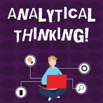 Word writing text Analytical Thinking. Business concept for break down complex 스톡 일러스트