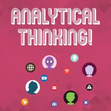 Word writing text Analytical Thinking. Business concept for break down complex 스톡 일러스트