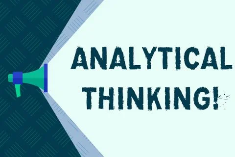 Word writing text Analytical Thinking. Business concept for break down complex 스톡 일러스트