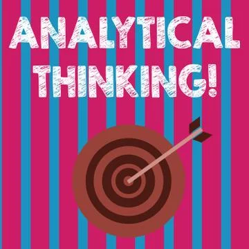 Word writing text Analytical Thinking. Business concept for break down complex 스톡 일러스트