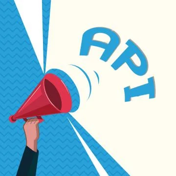 Word writing text Api. Business concept for Tools for building software Compu イラスト素材