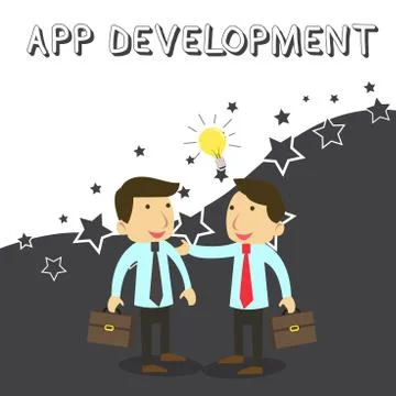Word writing text App Development. Business concept for Development services for Stock-Illustration