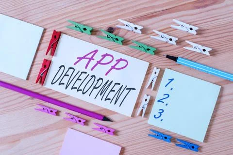 Word writing text App Development. Business concept for the act or process by 库存照片