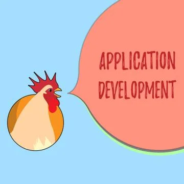 Word writing text Application Development. Business concept for creation of イラスト素材
