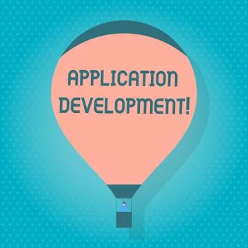 Word writing text Application Development. Business concept for process of cr 스톡 일러스트