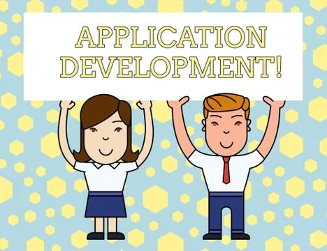 Word writing text Application Development. Business concept for creation of イラスト素材