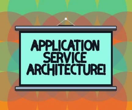 Word writing text Application Service Architecture. Business concept for design Stockillustratie