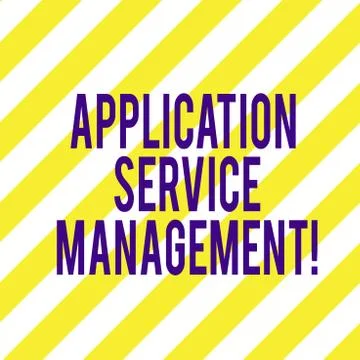 Word writing text Application Service Management. Business concept for process 스톡 일러스트