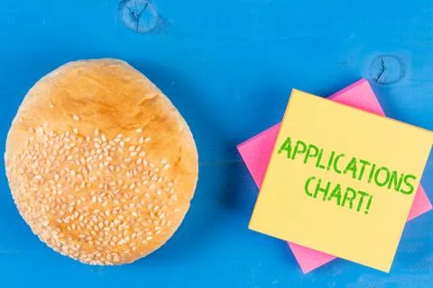 Word writing text Applications Chart. Business concept for graph used to study Stock Photos