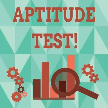 Word writing text Aptitude Test. Business concept for designed to determine a Illustration
