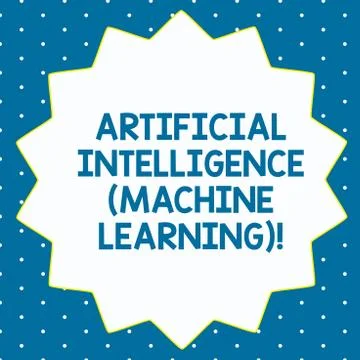 Word writing text Artificial Intelligence Machine Learning. Business concept for Illustrazione stock