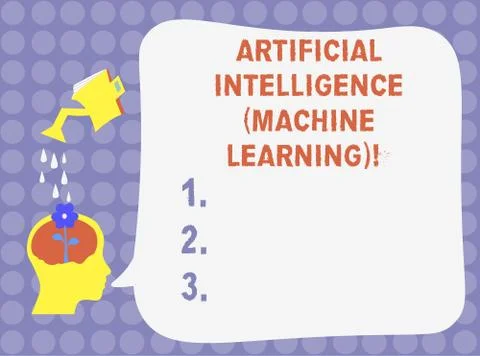 Word writing text Artificial Intelligence Machine Learning. Business concept for イラスト素材