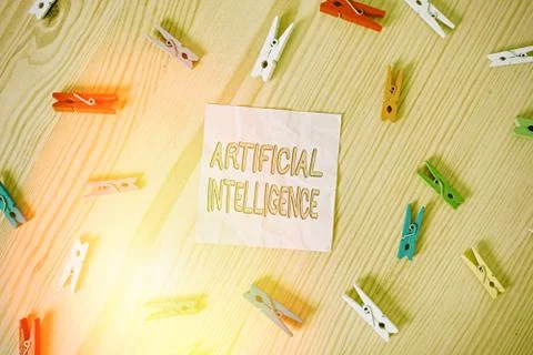 Word writing text Artificial Intelligence. Business concept for Machine copy Foto stock