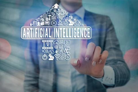 Word writing text Artificial Intelligence. Business concept for programmed to Stockfoto's