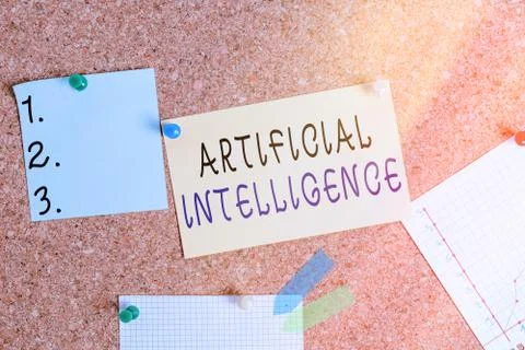 Word writing text Artificial Intelligence. Business concept for programmed to Foto stock