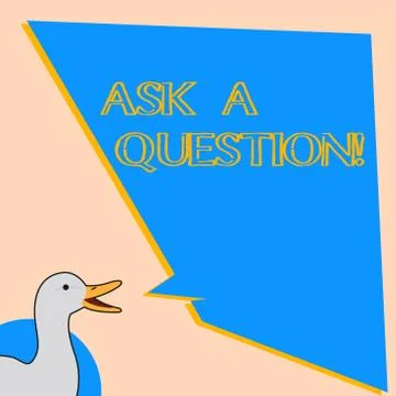 Word writing text Ask A Question. Business concept for Look for expert advice Stock Illustration