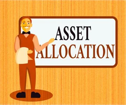Word writing text Asset Allocation. Business concept for proportion and 스톡 일러스트