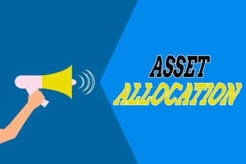 Word writing text Asset Allocation. Business concept for proportion and 스톡 일러스트