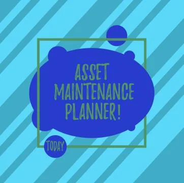 Word writing text Asset Maintenance Planner. Business concept for Ability to イラスト素材