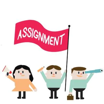 Word writing text Assignment. Business concept for Task Particular job assigned Stock Illustration