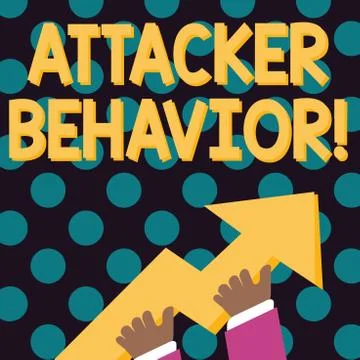 Word writing text Attacker Behavior. Business concept for analyze and predict 스톡 일러스트