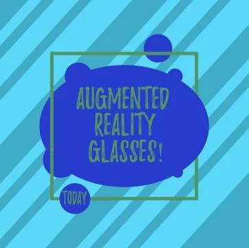 Word writing text Augmented Reality Glasses. Business concept for Digital eye 스톡 일러스트