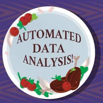 Word writing text Automated Data Analysis. Business concept for Asking someone Illustrazione stock