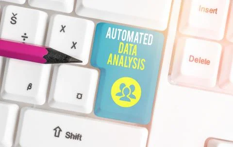 Word writing text Automated Data Analysis. Business concept for Artificial Stock Photos