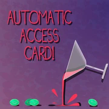 Word writing text Automatic Access Card. Business concept for used to control Stock Illustration