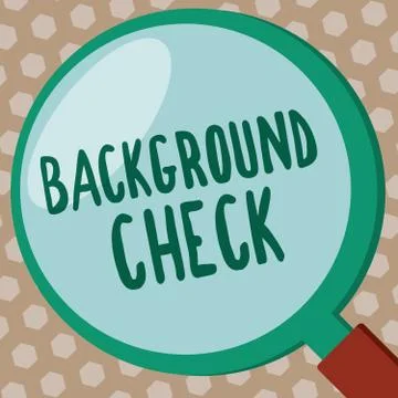 Word writing text Background Check. Business concept for way to discover issues 스톡 일러스트