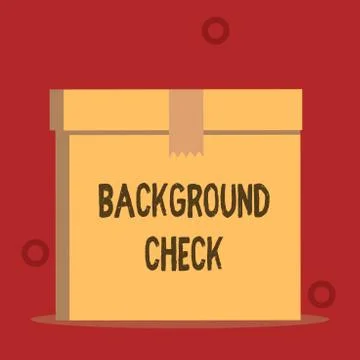 Word writing text Background Check. Business concept for way to discover issues 스톡 일러스트