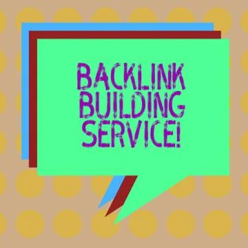 Word writing text Backlink Building Service. Business concept for Increase 스톡 일러스트