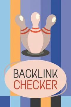Word writing text Backlink Checker. Business concept for Find your competitors イラスト素材
