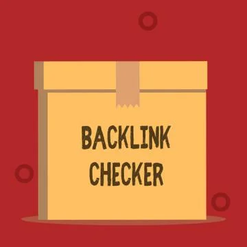 Word writing text Backlink Checker. Business concept for Find your competitors Stock Illustration
