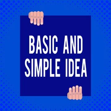 Word writing text Basic And Simple Idea. Business concept for Plain Mental Ilustração Stock