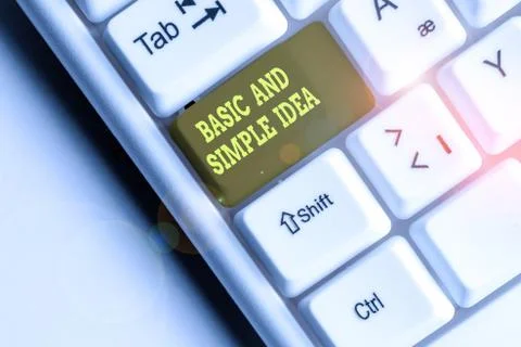 Word writing text Basic And Simple Idea. Business concept for Plain Mental 스톡 사진