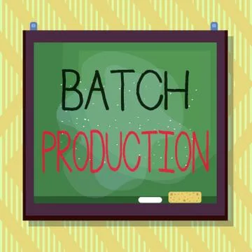 Word writing text Batch Production. Business concept for products are Stock Illustration