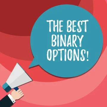 Word writing text The Best Binary Options. Business concept for Great financial Stock Illustration